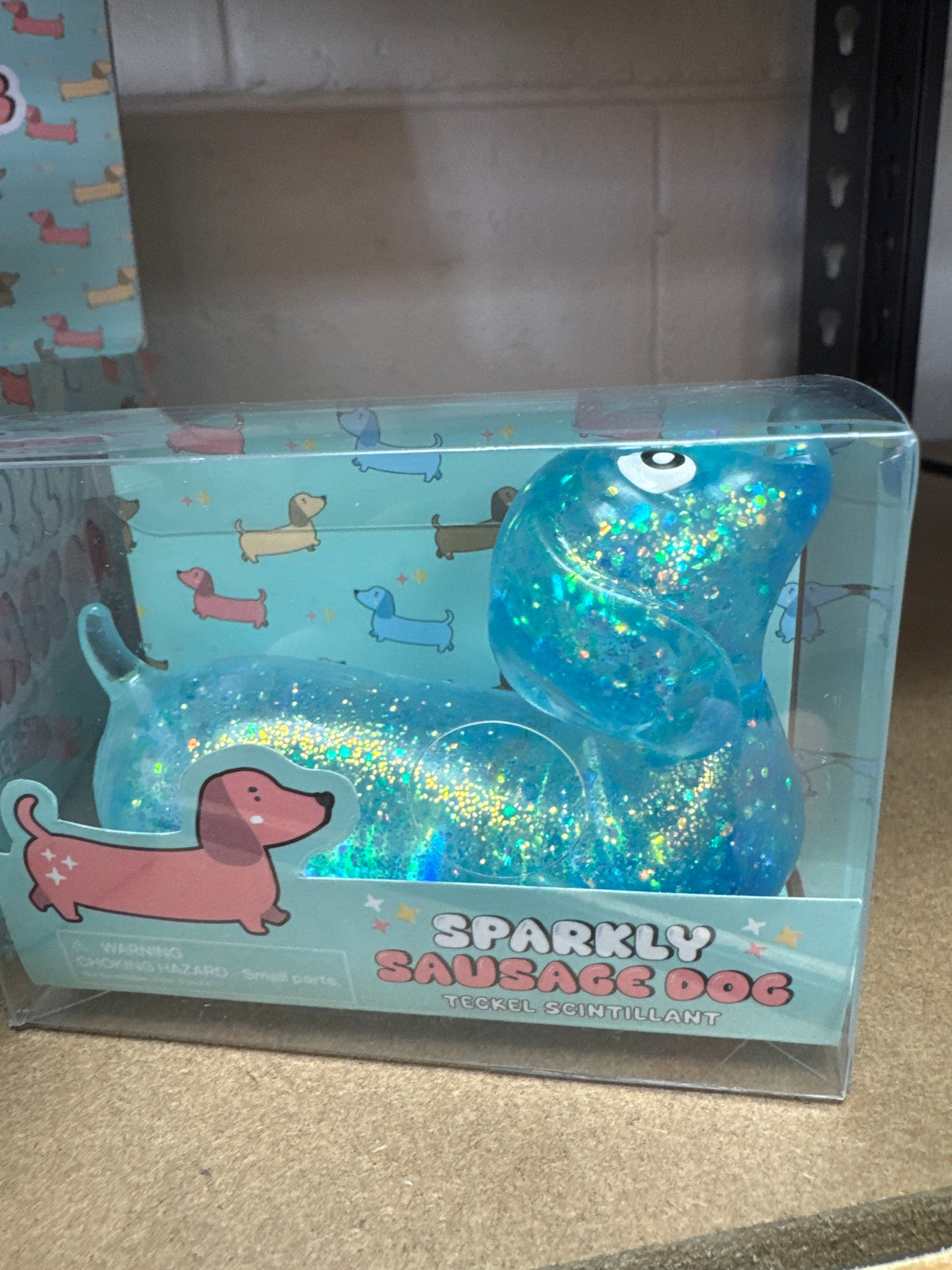 Squishy sparkly sausage dog assorted