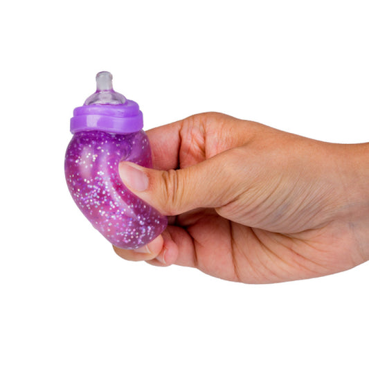 Smoosho's Baby Bottle – Glitter & Bead Squishy Sensory Fidget Toy