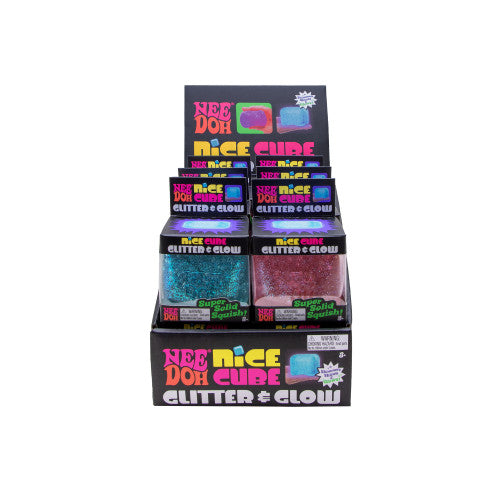 NeeDoh Glitter & Glow Nice Cube