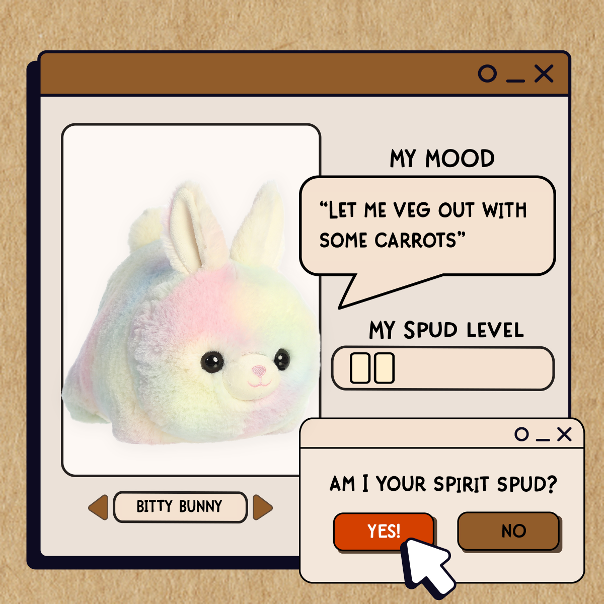Spudsters™ - 10" Bitty Bunny™