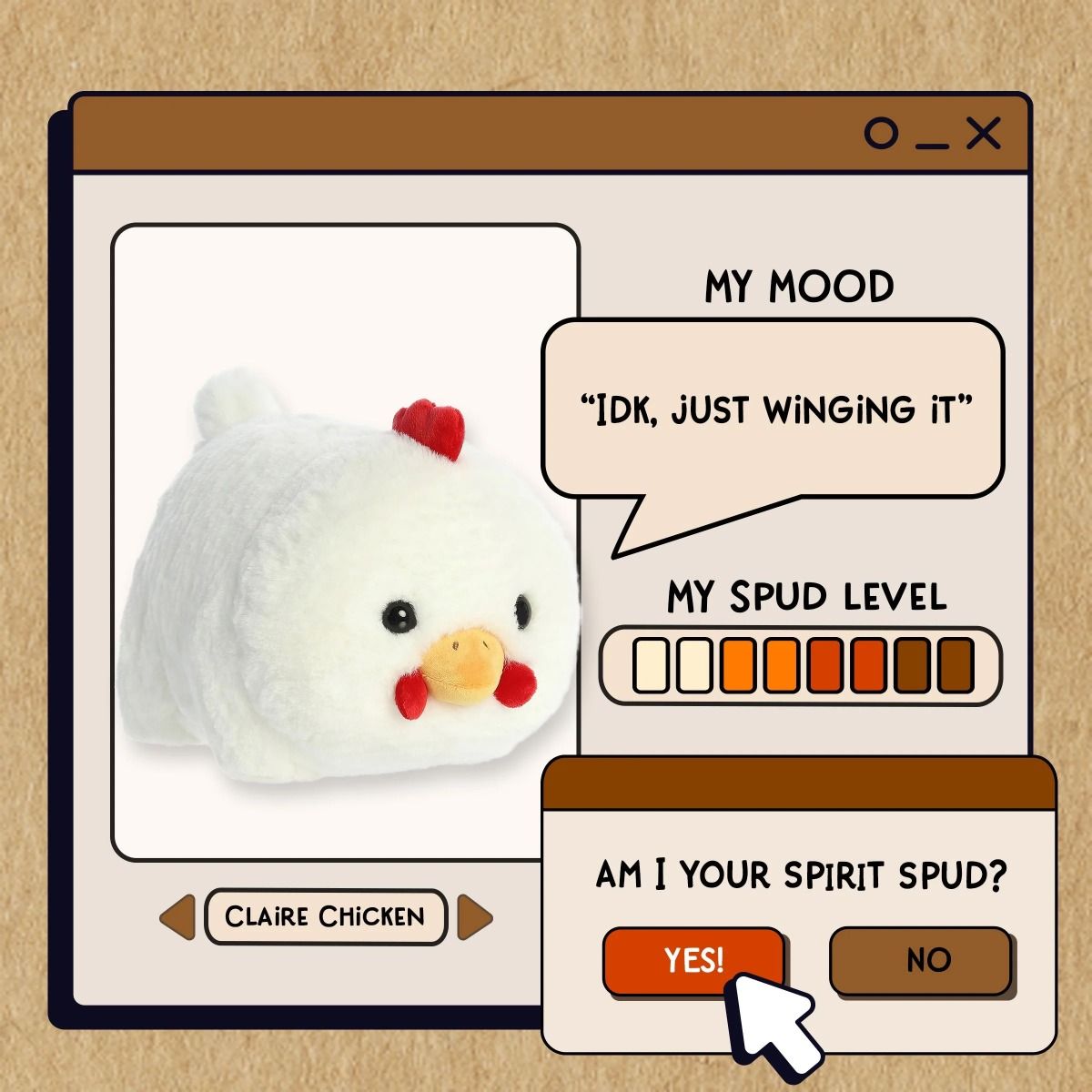 Spudsters™ - 10" Claire Chicken™