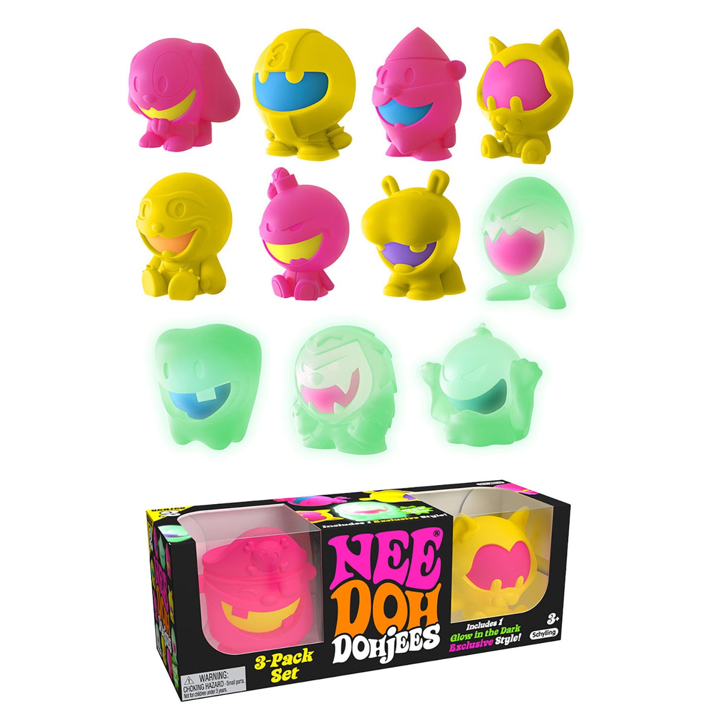 NeeDoh Dohjees - 3 pack set