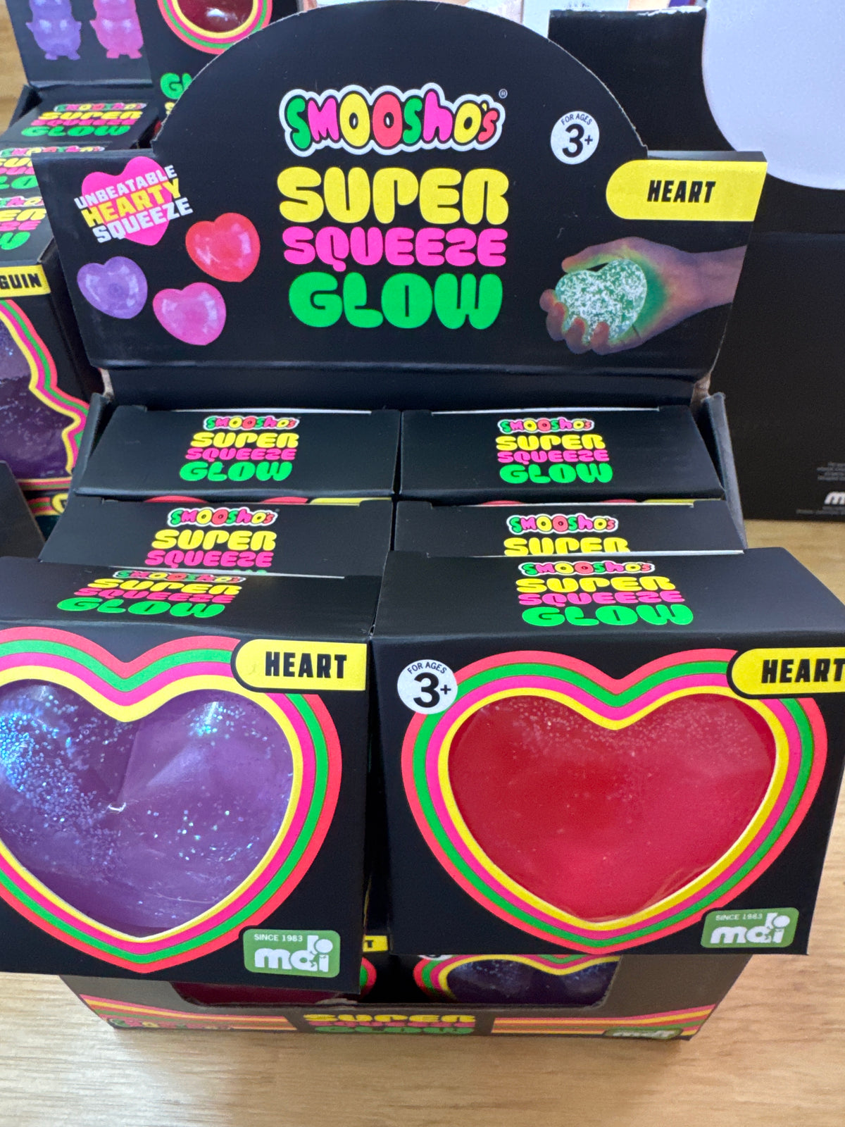 Smooshos Heart Glow in Dark Super Squeeze – Sensory Fidget Toy