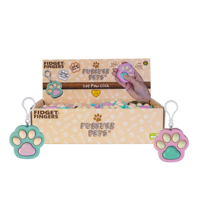 Fidget Keychain Cat Paw Click