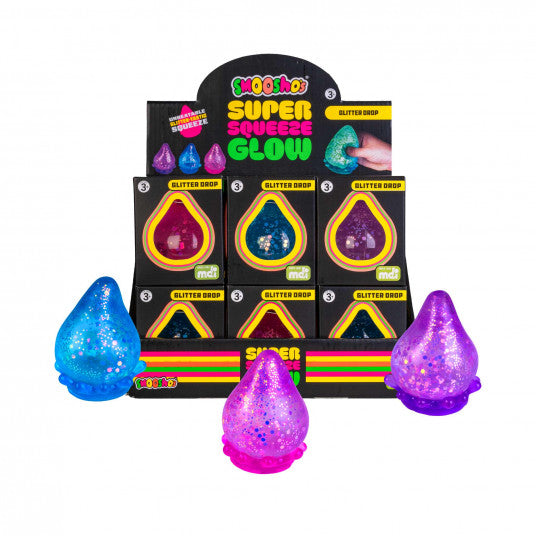 Smoosho's Super Squeeze Glow in Dark Sparkle Drop