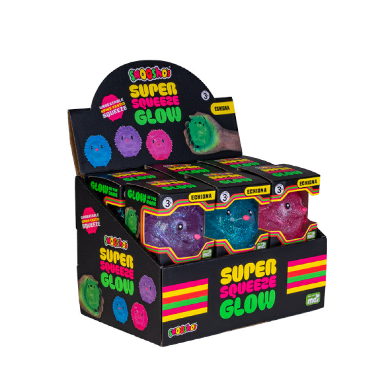 Smoosho's Super Squeeze Glow-in-the-dark Echidna