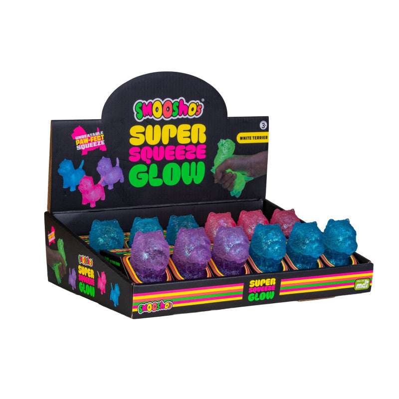 Smoosho's Super Squeeze Glow-in-the-dark White Terrier