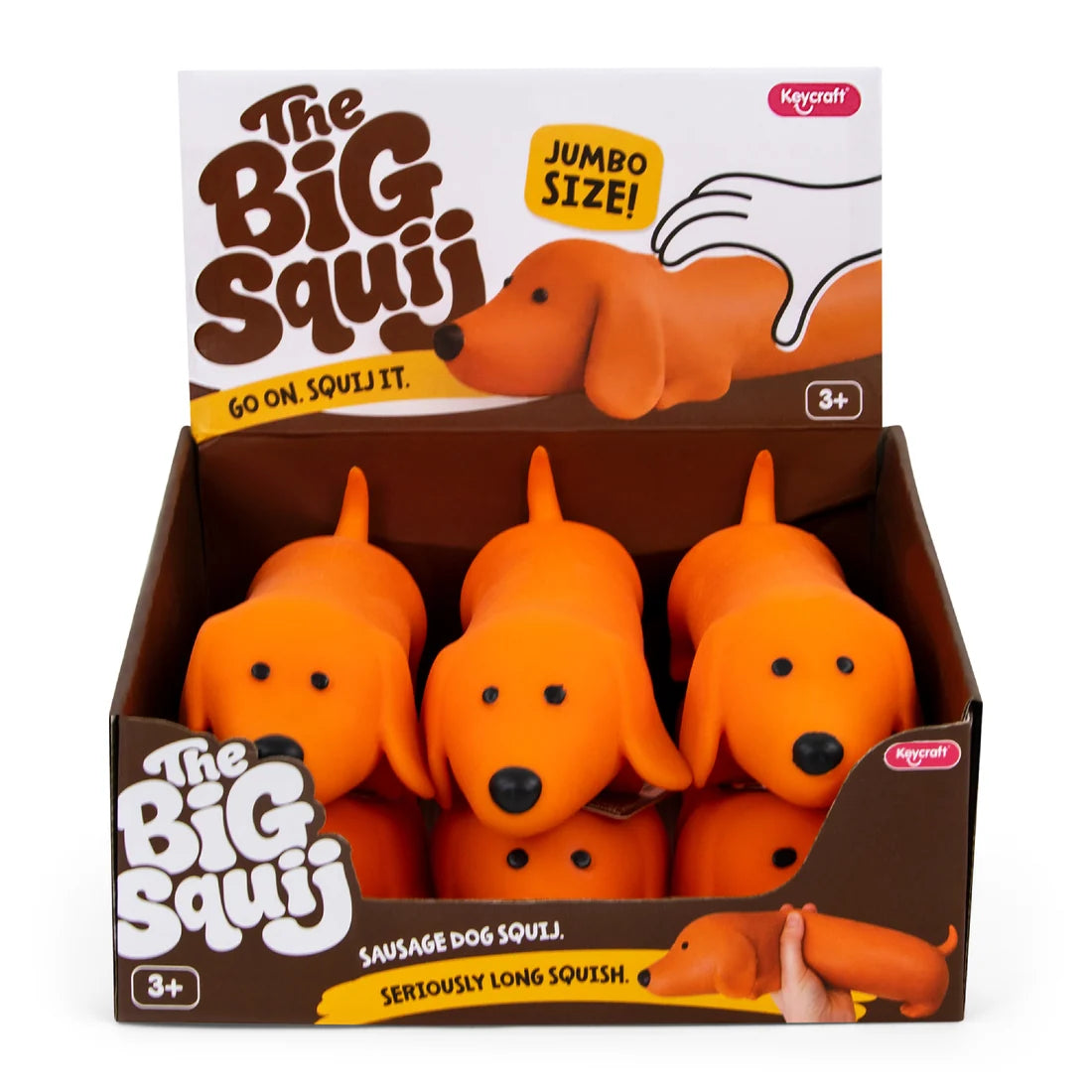 Keycraft - The Big Squij Dachshund Jumbo Squishy