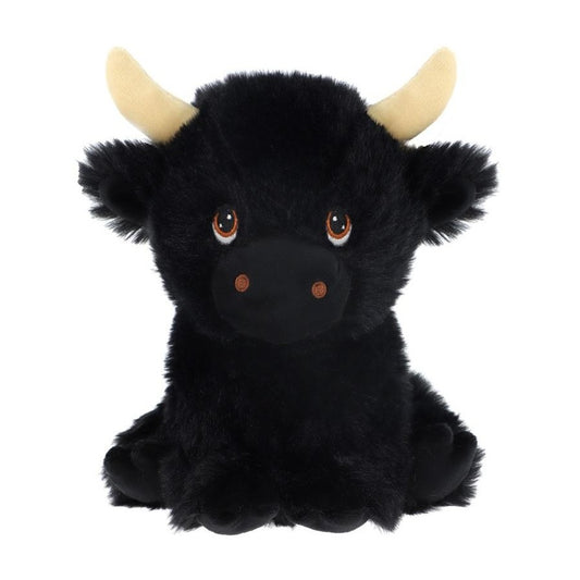 Keeleco Shaggy Cow Black 18cm