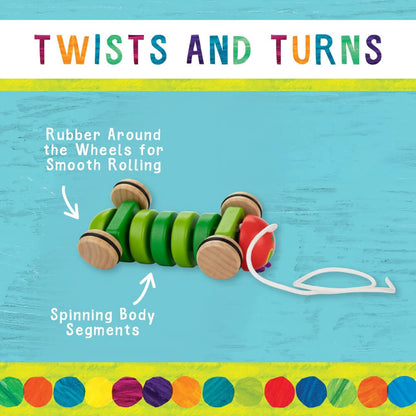 The Very Hungry Caterpillar Wooden Pull Along Toy