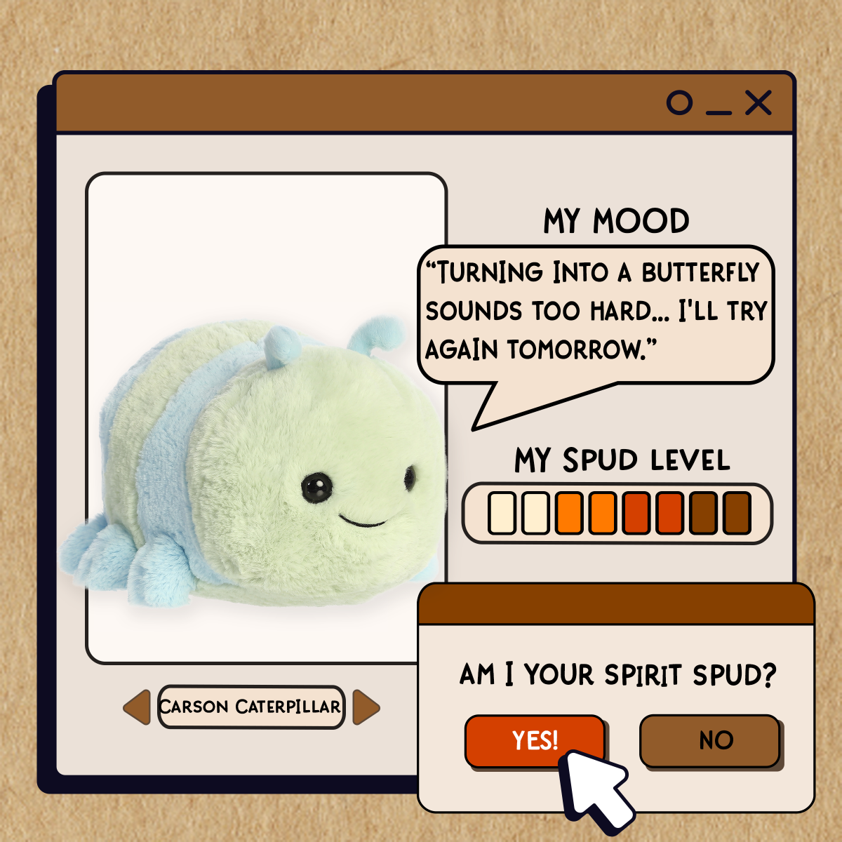 Spudsters™ - 10" Carson Caterpillar™