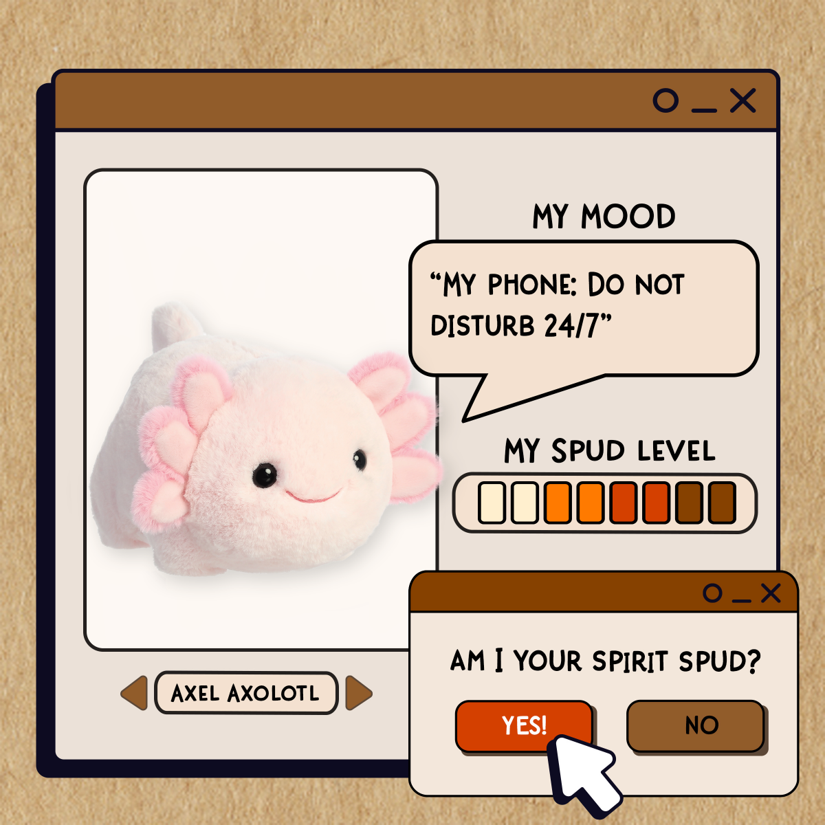 Spudsters™ - 10" Axel Axolotl