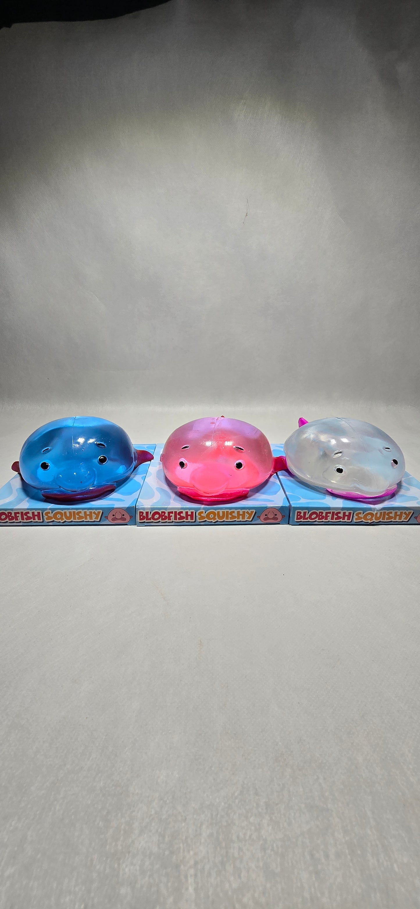 Squishy Translucent 13cm Blobfish assorted