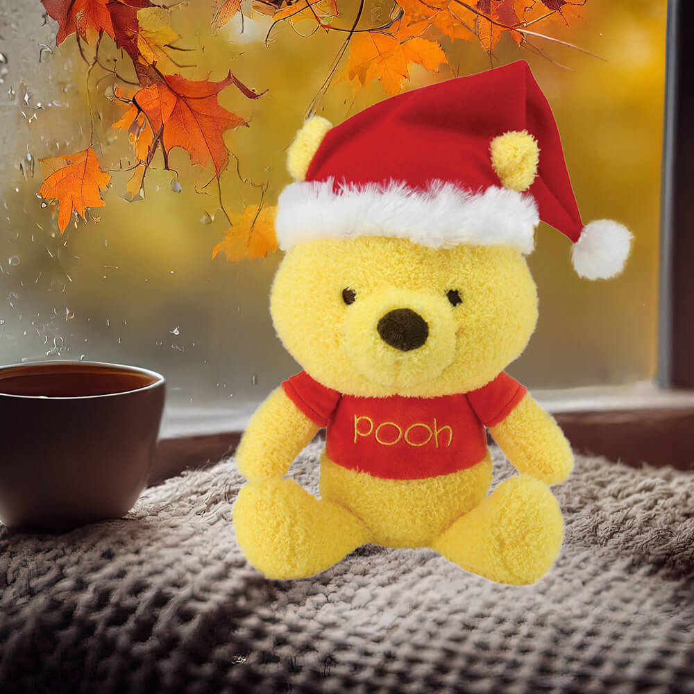 Winnie the Pooh with Santa Hat
