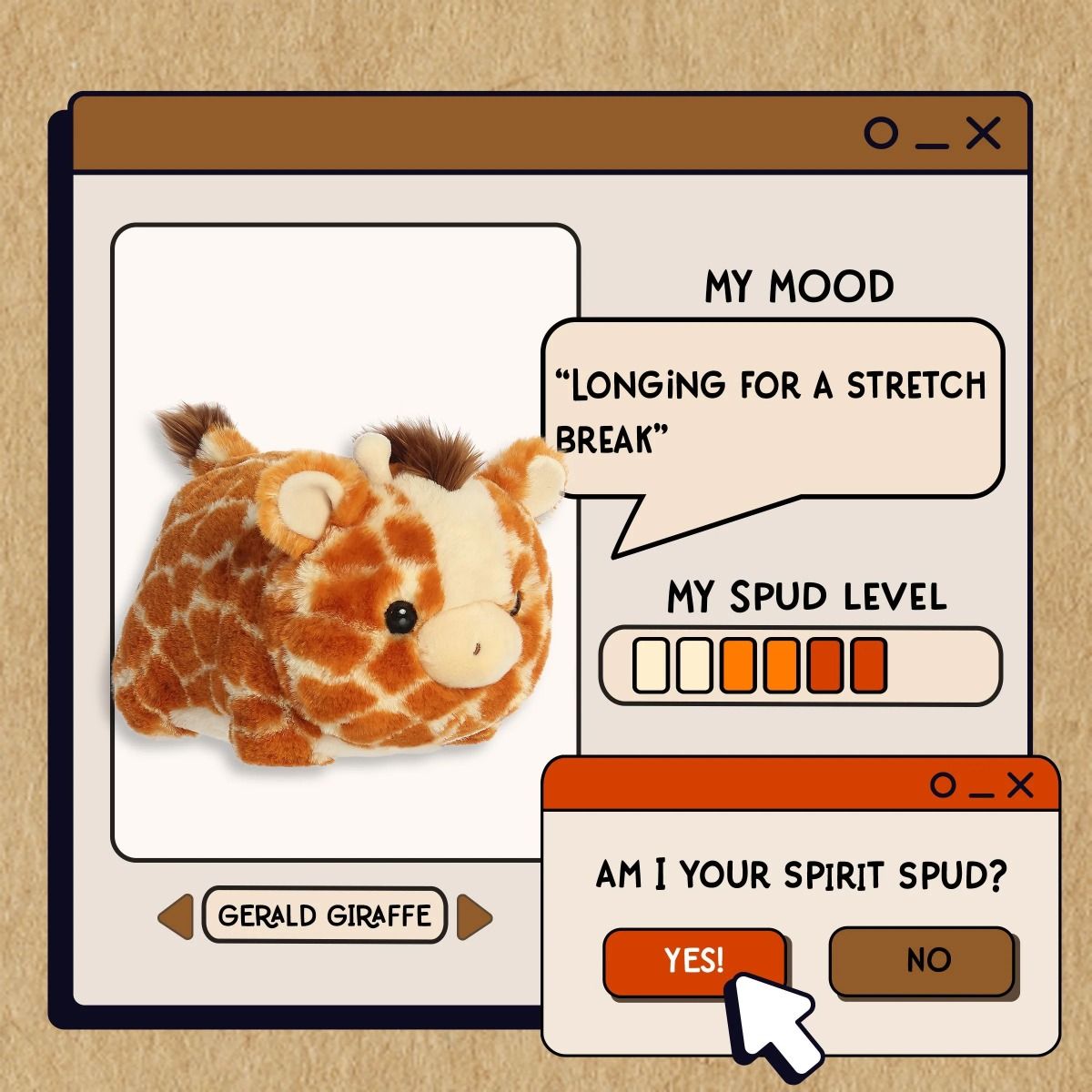 Spudsters™ - 10" Gerald Giraffe
